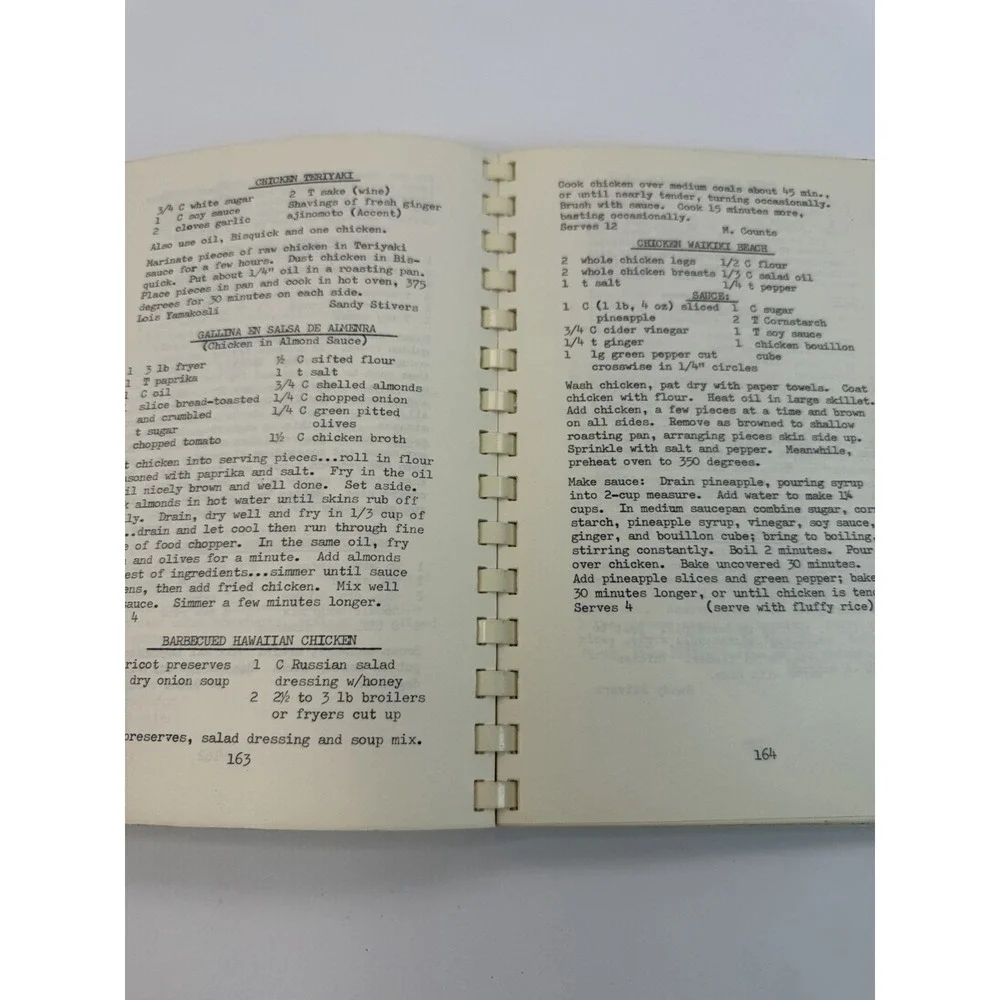 Local Cookbook Pioneer Christian School Downey California Vintage Recipes